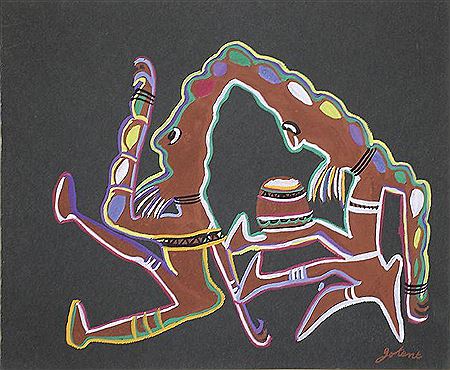 Sample artwork by Marcel Gotene (1939 - 2013), known for painting - View similar artists and auction records