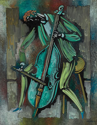 The Cellist by Vytautas Kasiulis - Auction record, sale price, and art valuation. Compare with similar artists and explore comparable artworks.
