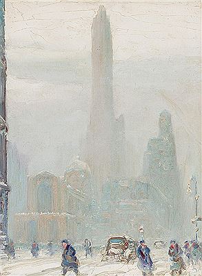 "St. Bartholomew's Church in Snow"