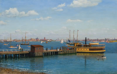 View of New York Harbor from Bedlowe Island