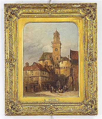 Grand Rue, Vitré, Brittany, La Porte D'Horloze, Normandy and another Normandy street scene by Lewis John Wood - Auction record, sale price, and art valuation. Compare with similar artists and explore comparable artworks.