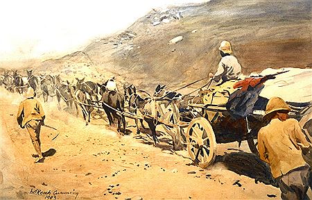 'Military Convoy, Boer War'