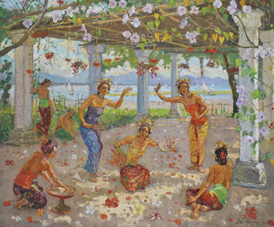 DANCERS by Adrien Jean Le Mayeur de Merpres - Auction record, sale price, and art valuation. Compare with similar artists and explore comparable artworks.