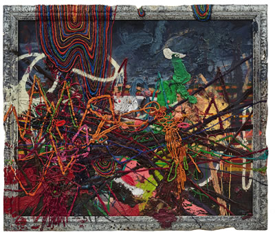 JAZZ IN A RESTLESS LANDSCAPE OF SILHOUETTES AND SCREECHES by Jigger Cruz - Auction record, sale price, and art valuation. Compare with similar artists and explore comparable artworks.