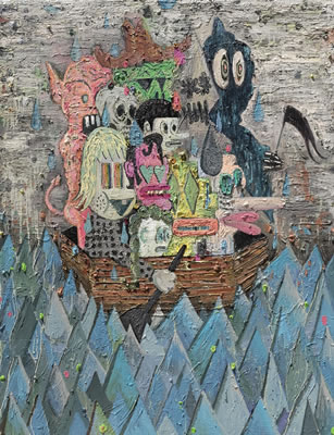 NEW WORLD by Pow Martinez - Auction record, sale price, and art valuation. Compare with similar artists and explore comparable artworks.