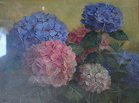 "Bouquet d'hortensias"