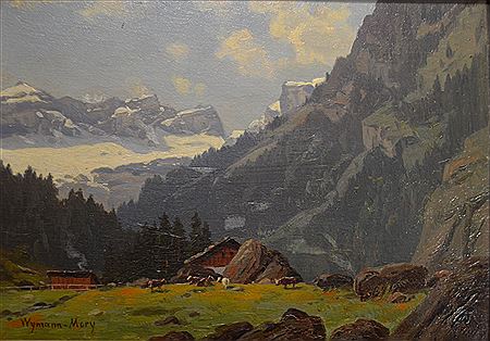 "Glacier des Martinets, vue prise à Pont des Nants"