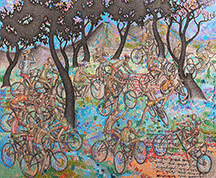 Bikes Blossom by Wayan Kun Adyana - Auction record, sale price, and art valuation. Compare with similar artists and explore comparable artworks.