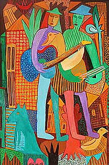 The Java Blues Band by Ridi Winarno - Auction record, sale price, and art valuation. Compare with similar artists and explore comparable artworks.