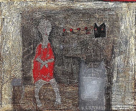 Sebuah Penantian by Nengah Sujena - Auction record, sale price, and art valuation. Compare with similar artists and explore comparable artworks.