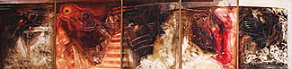 Abstrak (Five Panels)