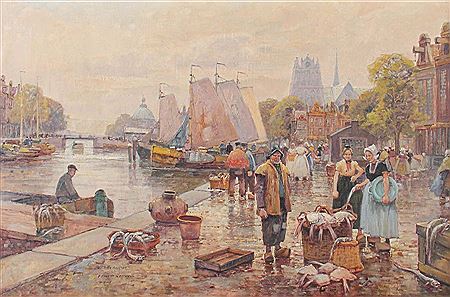 "Fischmarkt in Dordrecht"
