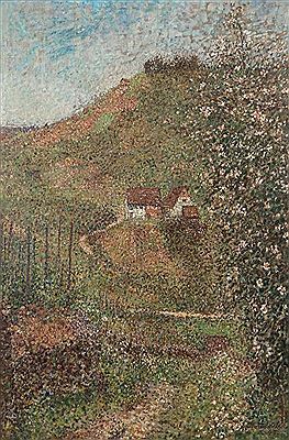 "Korber Kopf im Frühling", der Blick von unten an Weinstöcken und blühenden Obstbäumen vorbei by Eugen Stammbach - Auction record, sale price, and art valuation. Compare with similar artists and explore comparable artworks.