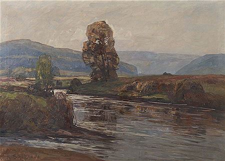 "At the upper Neckar" in autumnal mood