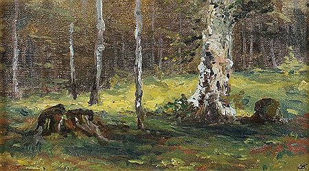 "Waldinneres mit sonnenbeschienener Lichtung zwischen Birken" by Friedrich Philipp Schmole - Auction record, sale price, and art valuation. Compare with similar artists and explore comparable artworks.