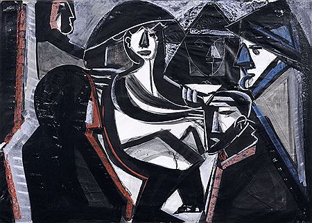 Bei der Kupplerin (nach Jan Vermeer). 1992