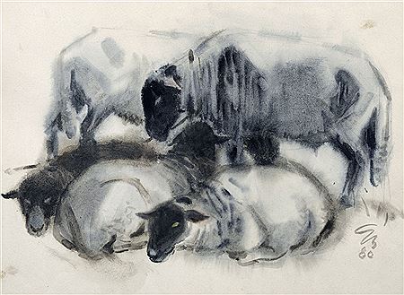 "Schafe II". 1980