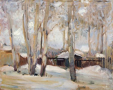 "Gartenhaeuser im Schnee". 1941- 1943