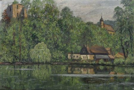 Am Schlossteich in Tharandt.