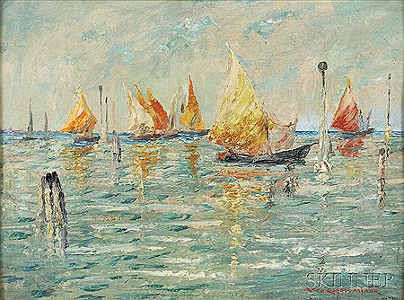 Boats Becalmed, Venice