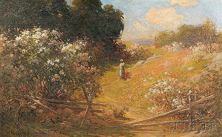 Mother and Child Picking Wildflowers by Herbert Farnum - Auction record, sale price, and art valuation. Compare with similar artists and explore comparable artworks.