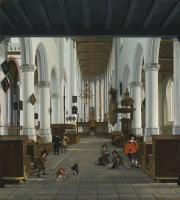 Sample artwork by Hendrick Cornelisz Van Der Vliet (1611 - 1675), known for church interior, portrait painting - View similar artists and auction records