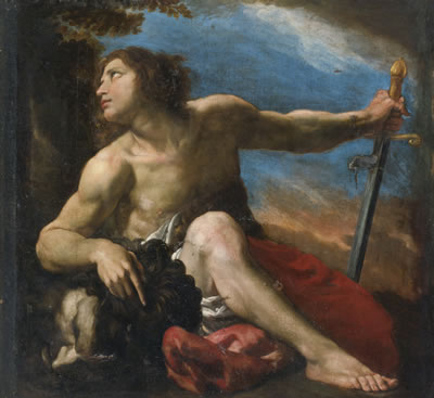 DAVID WITH THE HEAD OF GOLIATH