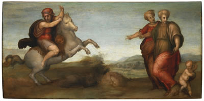 MARCUS CURTIUS LEAPING INTO THE ABYSS by Jacopo Carucci Pontormo - Auction record, sale price, and art valuation. Compare with similar artists and explore comparable artworks.