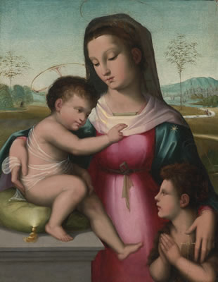 MADONNA AND CHILD WITH THE INFANT SAINT JOHN THE BAPTIST