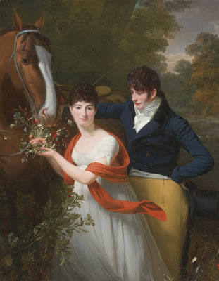 PORTRAIT OF JEAN-LOUIS GUSTAVE D' HAUTEFORT, AND HIS SISTER, MARIE-THÉRÈSE-THAÏS D'HAUTEFORT