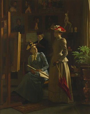 IN THE ARTIST'S STUDIO