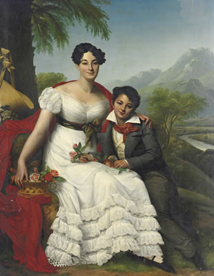 Sample artwork by August Riedel (1799 - 1883), known for classical real aristocratic female figures and genre - View similar artists and auction records