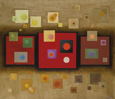 Sample artwork by Rudolf Bauer (1889 - 1953), known for abstract non objective painting - View similar artists and auction records
