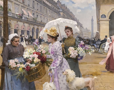 LA MARCHANDE DE FLEURS — RUE DE RIVOLI