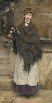 MARCHANDE DE FLEURS À LONDRES by Jules Bastien-Lepage - Auction record, sale price, and art valuation. Compare with similar artists and explore comparable artworks.