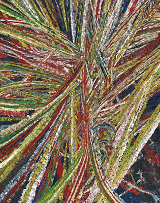 UNTITLED (INTO AND BEHIND THE GREEN EYES OF THE TIGER MONKEY FACE 43.18)