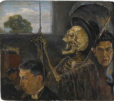 AUTORRETRATO CON FERNANDO SERVÍN Y ALEJANDRO RUELAS (EL AHORCADO)