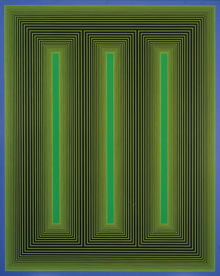 Sample artwork by Richard Anuszkiewicz (1930 - 2020), known for optical art illusion, collage, graphics - View similar artists and auction records