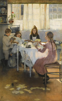 A GAME OF OLD MAID by Elizabeth Adela Armstrong Stanhope Forbes - Auction record, sale price, and art valuation. Compare with similar artists and explore comparable artworks.