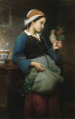 FILLETTE À L’OISEAU