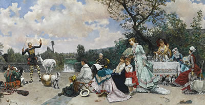 THE MOUNTEBANK by Julius LeBlanc Stewart - Auction record, sale price, and art valuation. Compare with similar artists and explore comparable artworks.