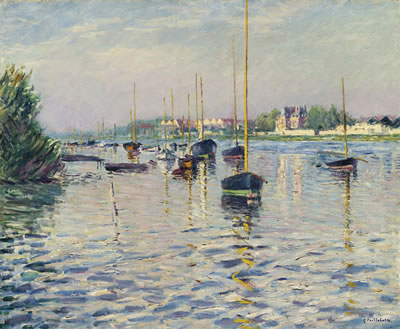 BATEAUX AU MOUILLAGE SUR LA SEINE À ARGENTEUIL