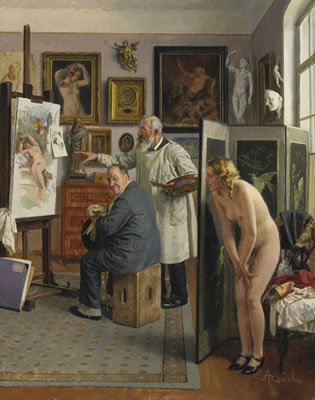 Sample artwork by Adolf Reich (1887 - 1963), known for portrait and genre painting - View similar artists and auction records