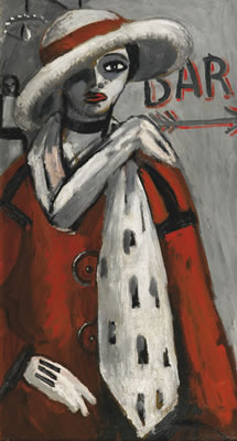 FEMME À L'ÉTOLE DE FOURRURE