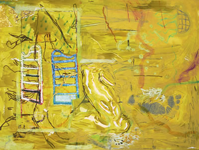 Sample artwork by Michael Williams (Born 1978), known for abstract oil and airbrush painting, tangled forms, mixed-media, animals - View similar artists and auction records