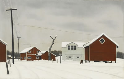 DAYLIGHT AT RUSSELL'S CORNERS by George Copeland Ault - Auction record, sale price, and art valuation. Compare with similar artists and explore comparable artworks.