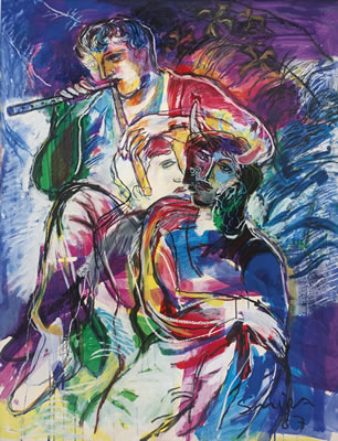 FLUTE PLAYER by Shaoul Smira - Auction record, sale price, and art valuation. Compare with similar artists and explore comparable artworks.