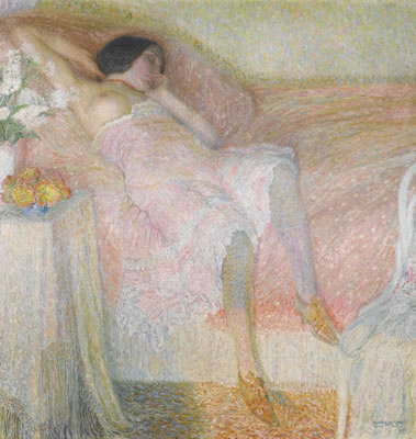 Sample artwork by Leon De Smet (1881 - 1966), known for modernist landscape, figure and still life painting - View similar artists and auction records