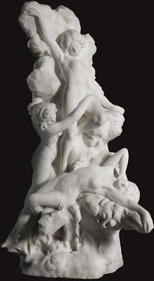 THREE NYMPHS ON A ROCK