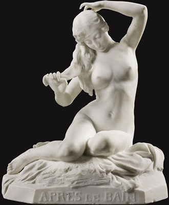 APRÈS LE BAIN (AFTER THE BATH) by Louis Henri Nicot - Auction record, sale price, and art valuation. Compare with similar artists and explore comparable artworks.